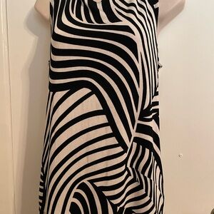 Stylish Black and White Women's Dress
